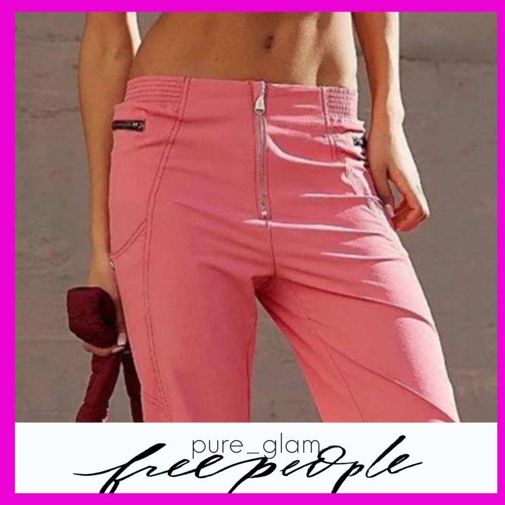 Free People Pink Track Pants